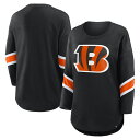 【公式グッズ】NFL ベンガルズ 長袖 Tシャツ Fanatics/ファナティクス レディース ブラック (NFL Womens Redzone 3/4 LST)(4)