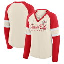 【公式グッズ】NFL チーフス 長袖 Tシャツ Fanatics/ファナティクス レディース クリーム (NFL Womens Hometown Lace Up LST)