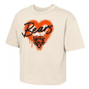 【公式グッズ】NFL ベアーズ Tシャツ Outerstuff キッズサイズ クリーム (NFL Girls Spray Heart SST)