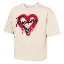 【公式グッズ】NFL テキサンズ Tシャツ Outerstuff キッズサイズ クリーム (NFL Girls Spray Heart SST)