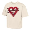 【公式グッズ】NFL バッカニアーズ Tシャツ Outerstuff キッズサイズ クリーム (NFL Girls Spray Heart SST)