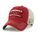 【公式グッズ】NFL カーディナルス アジャスタブルキャップ '47/フォーティーセブン メンズ カージナルレッド (NFL Wabash Trucker Clean Up)(4)