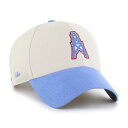【公式グッズ】NFL オイラーズ アジャスタブルキャップ '47/フォーティーセブン メンズ クリーム (NFL Fairfield Strap MVP Structured Adjustable)