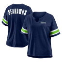 【公式グッズ】NFL シーホークス Tシャツ Fanatics/ファナティクス レディース (NFL Womens Plus Redzone Stripe Sl...