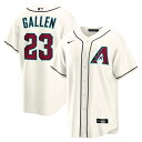 【公式グッズ】MLB ダイヤモンドバックス ザック・ガレン ユニフォーム Nike/ナイキ キッズサイズ クリーム (2025 Nike Youth Replica 2.0 Player Jerseys - FTF NTP Master Style)