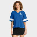 【公式グッズ】MLB ドジャース Tシャツ Fanatics/ファナティクス レディース ロイヤルブルー (FANATICS CURL ROUTE SS FAS...