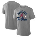 【公式グッズ】MLB ブレーブス Tシャツ Fanatics/ファナティクス メンズ ヘザーグレイ (Mens Baseball Nostalgia 2 Triblend SS Tee)(4)