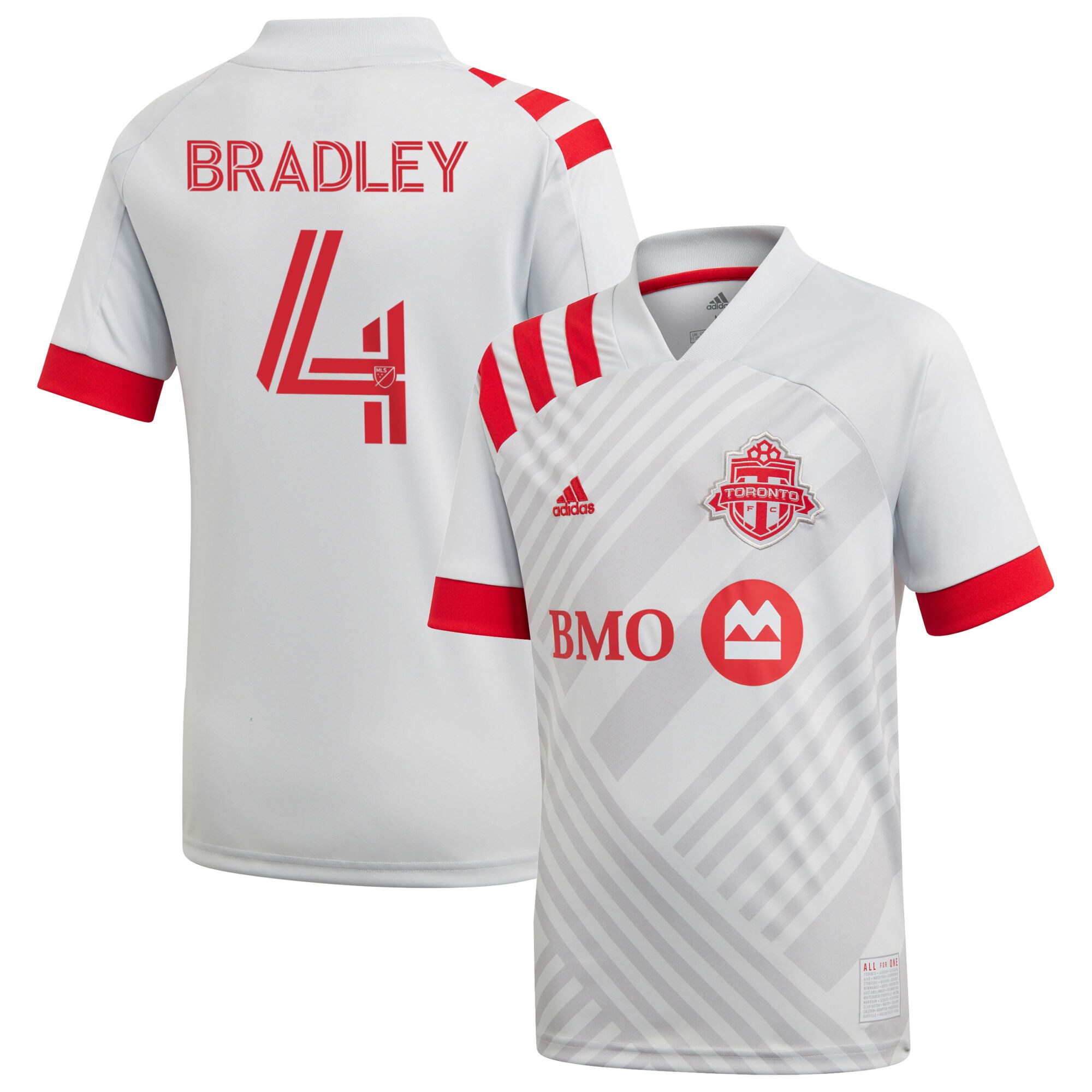 Youth adidas Michael Bradley Gray Toronto FC 2020 TFC Unity Replica Jersey