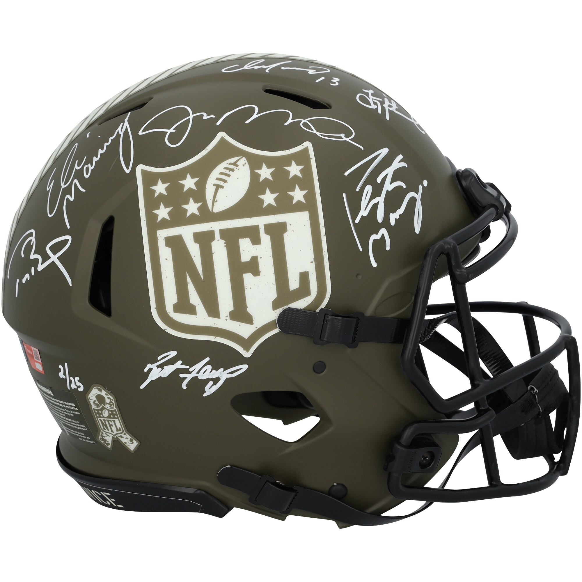 【公式シリアル番号付き】NFL スペシャルアイテム ブレット・ファーヴ 直筆サイン入り 実物大 ヘルメット Fanatics Authentic/ファナティクス...