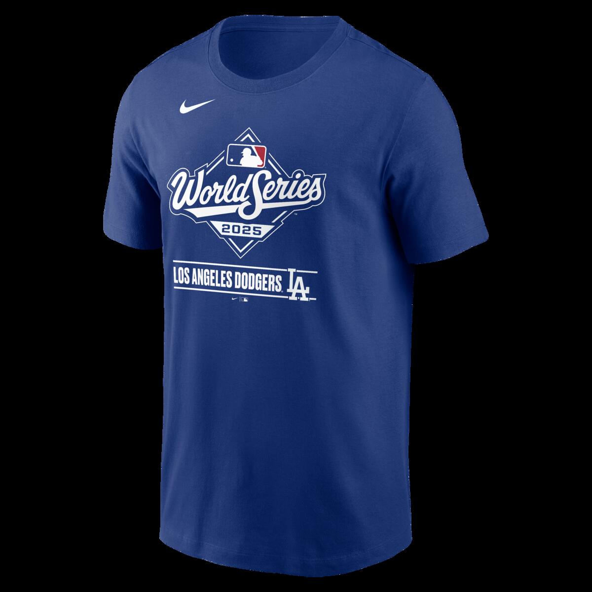 【公式グッズ】MLB ドジャース ワールドシリーズ 優勝記念 Tシャツ Nike/ナイキ メンズ ロイヤルブルー (Men's Nike WS Participant Icon Cotton Tee)