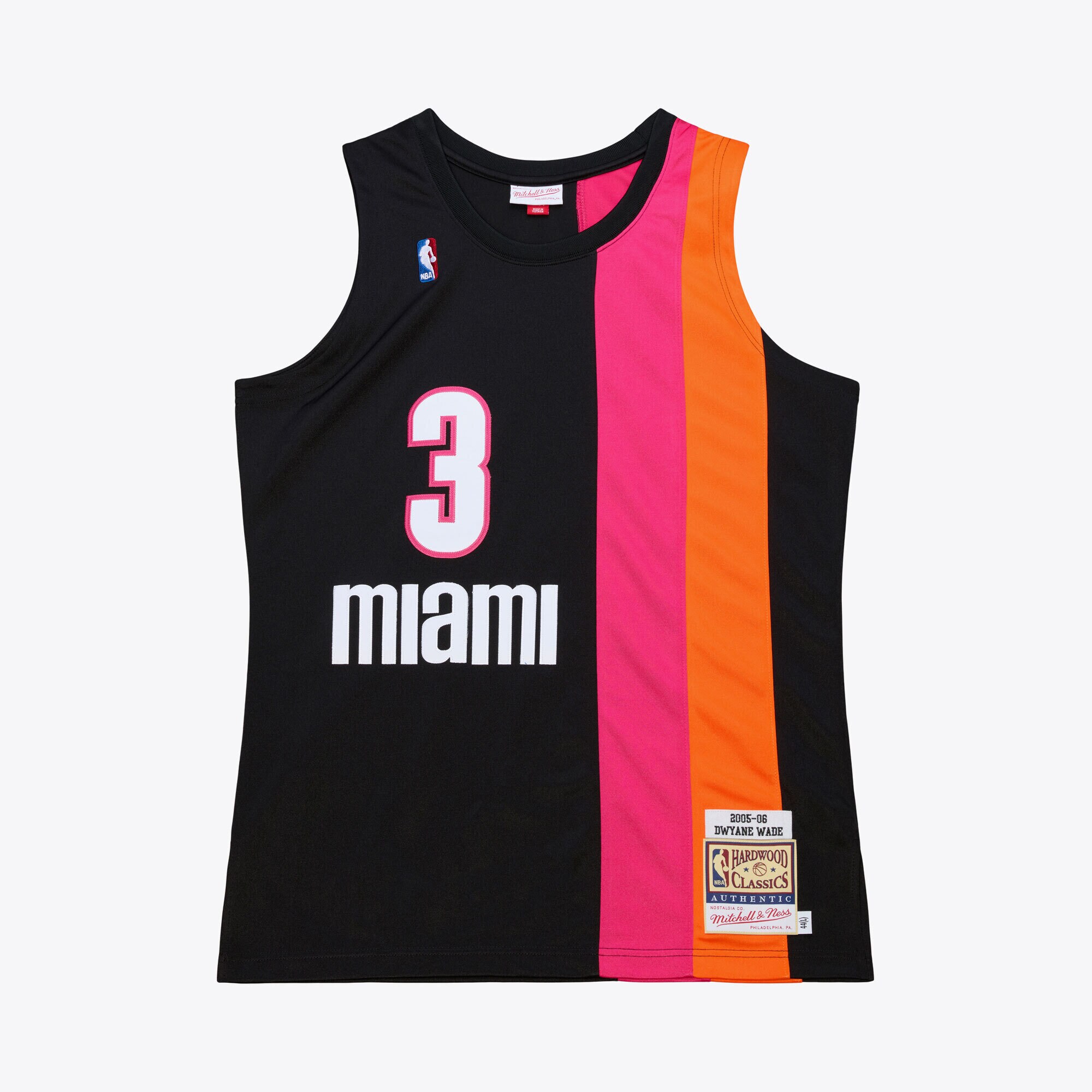 【公式グッズ】NBA ヒート ドウェイン・ウェイド オーセンティック ユニフォーム Mitchell & Ness/ミッチェル＆ネス メンズ ブラック (M&N AUTHENTIC JERSEY)(4)