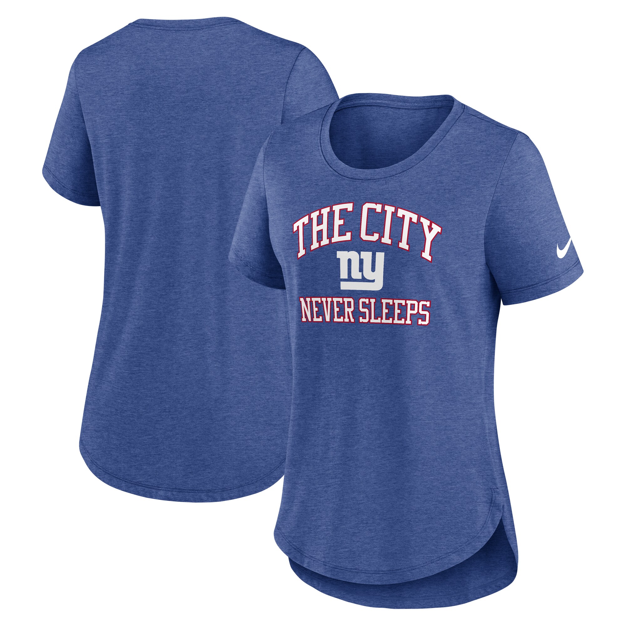 【公式グッズ】NFL ジャイアンツ Tシャツ Nike/ナイキ レディース (NFL Womens Nike The City Never Sleeps Triblend SST)
