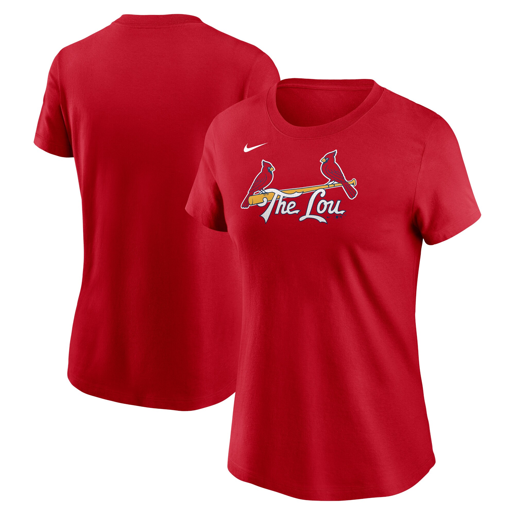 【公式グッズ】MLB カージナルス Tシャツ Nike/ナイキ レディース レッド (Women's Nike City Connect Wordmark Tee)
