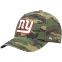 NFL ジャイアンツ アジャスタブルキャップ '47 メンズ カモフラ (NFL Woodland Camo Clean Up)