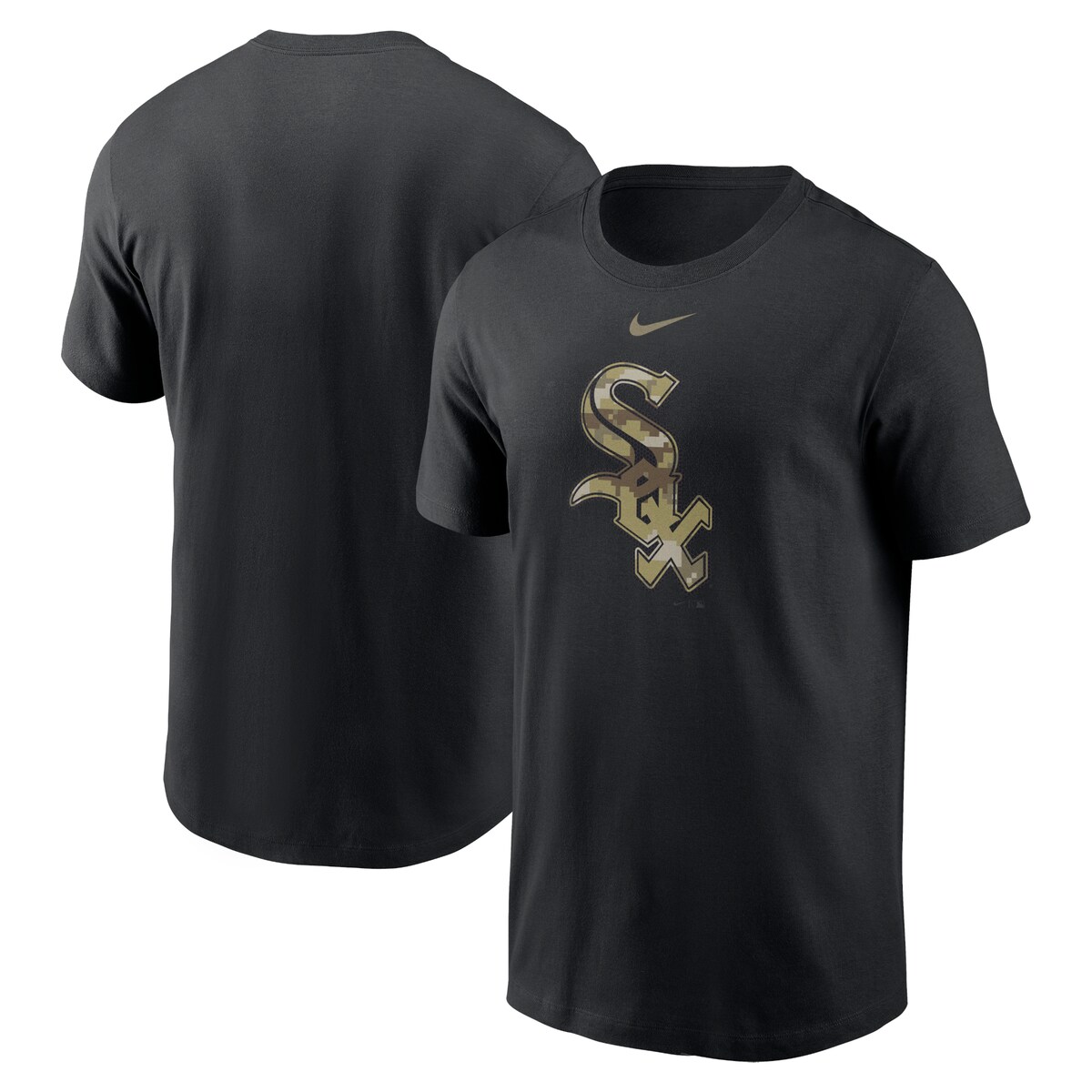 MLB zCg\bNX TVc Nike iCL Y ubN (Men's Nike Camo Logo Short Sleeve)