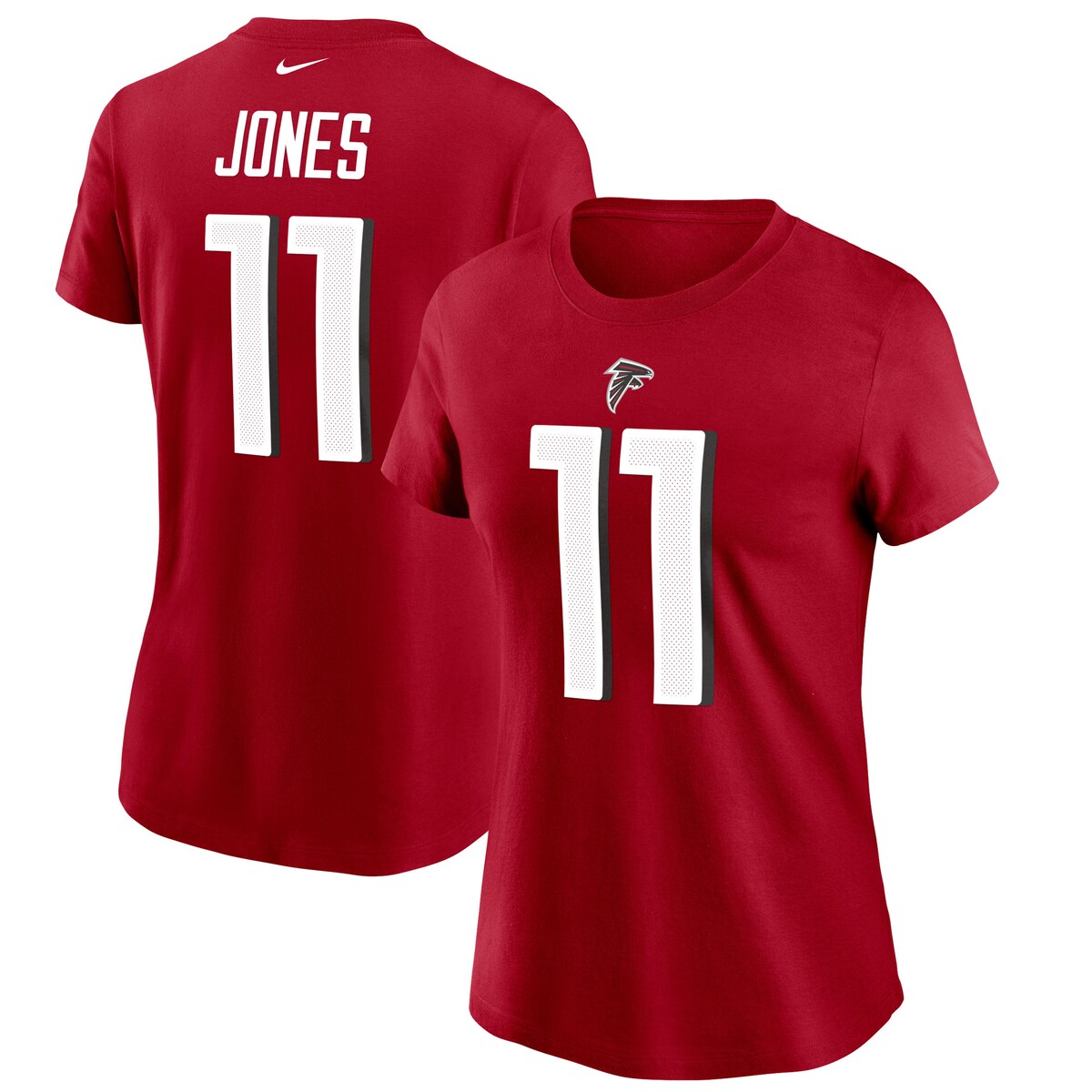 NFL ファルコンズ ジュリオ・ジョーンズ Tシャツ Nike ナイキ レディース レッド (Women's Nike Player N&N SST - EXPIRED)