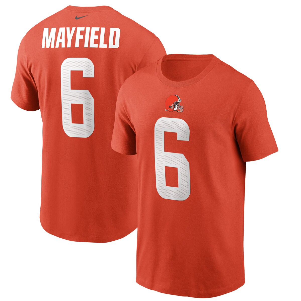 NFL ブラウンズ ベイカー・メイフィールド Tシャツ Nike ナイキ メンズ オレンジ (Men's Nike Player N&N SST - EXPIRED)