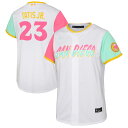 【公式グッズ】MLB パドレス フェルナンド・タティスJr. レプリカ ユニフォーム Nike ナイキ トドラー ホワイト (Toddler Nike City...