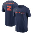 MLB アストロズ アレックス・ブレグマン Tシャツ Nike ナイキ メンズ ネイビー (Men's Nike City Connect Name & Number T-Shirt)