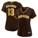 【公式グッズ】MLB パドレス マニー・マチャド レプリカ ユニフォーム Nike ナイキ レディース ブラウン (Nike 2020 Women's Repl...