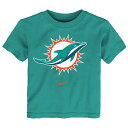 【公式グッズ】NFL ドルフィンズ Tシャツ Nike ナイキ トドラー アクア (22 Toddler Logo Cotton SST)