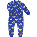 Any Los Angeles Rams fan in training needs to represent the squad morning, noon and night. Get the little kiddo in your life started the right way with this raglan full-zip jumper. Its soft fabric and secure snap closure will keep your kiddo comfortable all night long. The spirited graphics on this jumper will ensure your young fan has sweet dreams of Los Angeles Rams victories.Full-zipSublimated graphicsOfficially licensedInseam on size 3T measures approx. 15''ImportedLong sleeveRaglan sleevesBrand: OuterstuffContrast-color flatlock stitchingSnap button at top