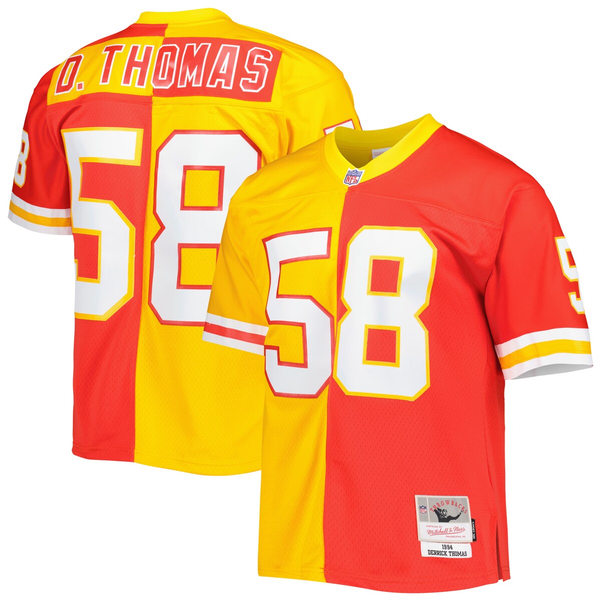 NFL チーフス デリック・トーマス レプリカ ユニフォーム Mitchell & Ness（ミッチェル＆ネス） メンズ レッド (Men'…