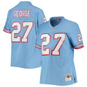 Show off your appreciation for an all-time Houston Oilers legend with this Eddie George Legacy replica jersey from Mitchell & Ness. It features distinctive throwback graphics that will provide a vintage touch to your collection of gear. Wearing this jersey will act as a reminder of his greatness for the Houston Oilers.ImportedMachine wash, line dryReplica Throwback JerseyOfficially licensedSide splits at hemWoven jock tag at hemScreen print graphicsBrand: Mitchell & NessMaterial: 100% PolyesterTackle twill graphicsV-neckMesh fabric