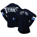 【公式グッズ】NFL タイタンズ Vネック 長袖 Tシャツ Fanatics/ファナティクス レディース ネイビー (22 Women's Lace Up Sp...