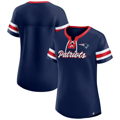 エントリーでポイント7倍【公式グッズ】NFL ペイトリオッツ Tシャツ Fanatics/ファナティクス レディース ネイビー (22 Women's Plus Original State Laceup Tee) エントリーでポイント7倍【公式グッズ】NFL ペイトリオッツ Tシャツ Fanatics/ファナティクス レディース ネイビー (22 Women's Plus Original State Laceup Tee)
