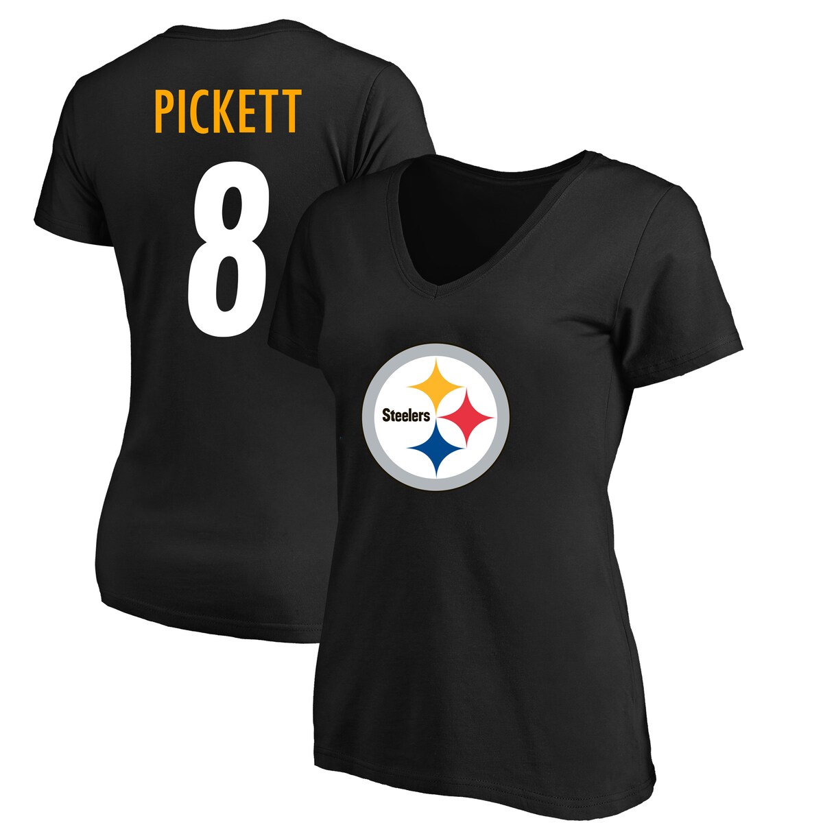 【公式グッズ】NFL スティーラーズ ケニー・ピケット Tシャツ Fanatics（ファナティクス） レディース ブラック (Women's Plus Size Player N&N SST)