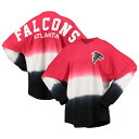 【公式グッズ】NFL ファルコンズ 長袖 Tシャツ Fanatics/ファナティクス レディース レッド (21 Ombre Spirit Jersey LST)