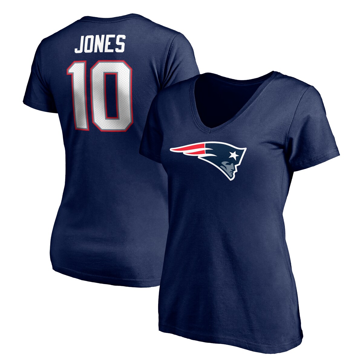 NFL ペイトリオッツ マック・ジョーンズ Tシャツ Fanatics（ファナティクス） レディース ネイビー (Women's Player Icon N&N SST - EXPIRED)