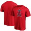 MLB エンゼルス Tシャツ Fanatics（ファナティクス） メンズ レッド (Mens REMERCH MLB Official Logo SST)