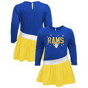 【公式グッズ】NFL ラムズ ワンピース Outerstuff(アウタースタッフ) ベビー ロイヤル (22 Infant Girls Heart To Heart Jersey Tunic Dress)