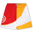 【公式グッズ】NBA ホークス カジュアル ショーツ (大きいサイズ) Mitchell & Ness/ミッチェル&ネス メンズ イエロー (Mens B&T MNC FA22 HWC Split Swingman Short)