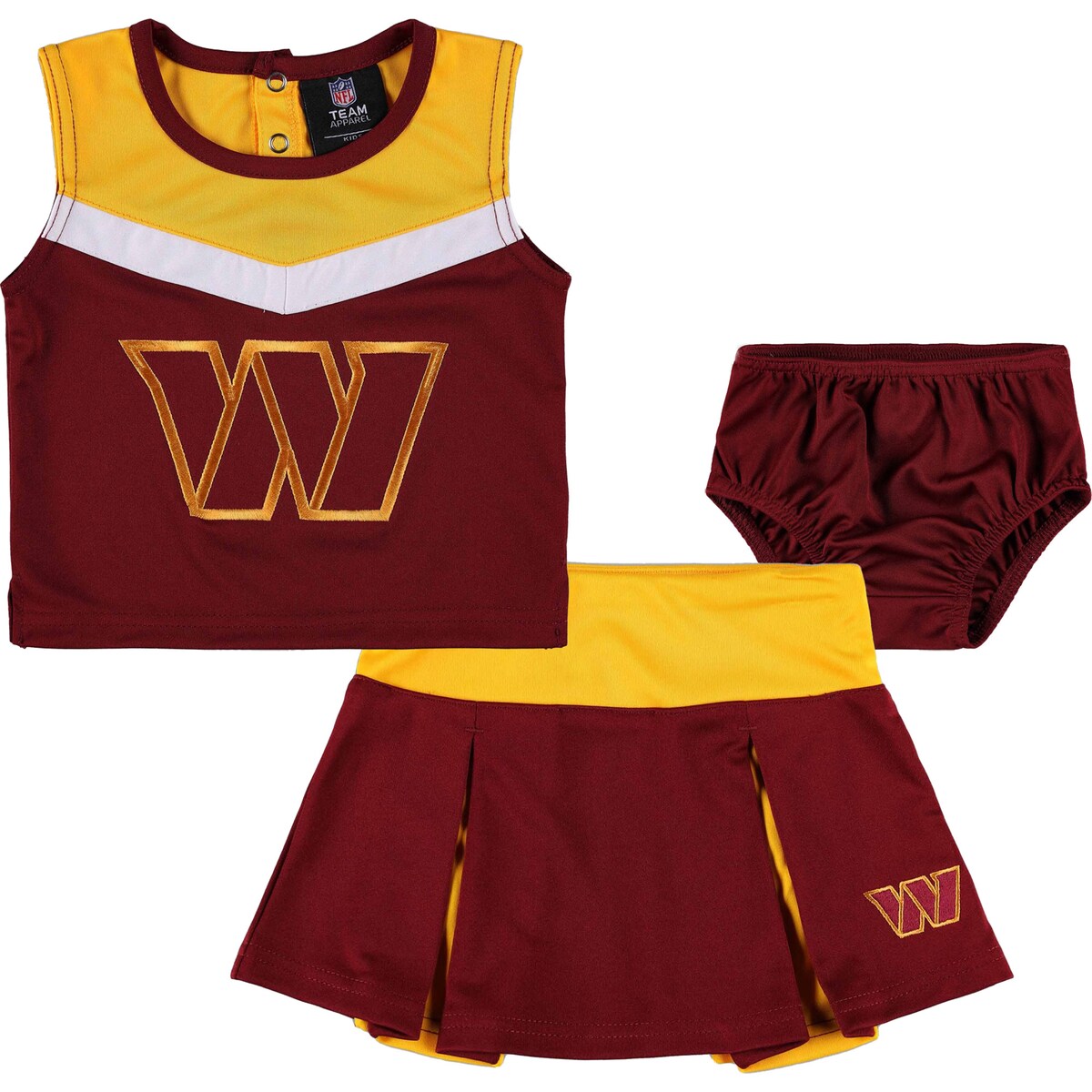 NFL コマンダーズ ワンピース Outerstuff（アウタースタッフ） トドラー バーガンディ (Toddler Spirit Cheer 2 PCS Cheerleader)