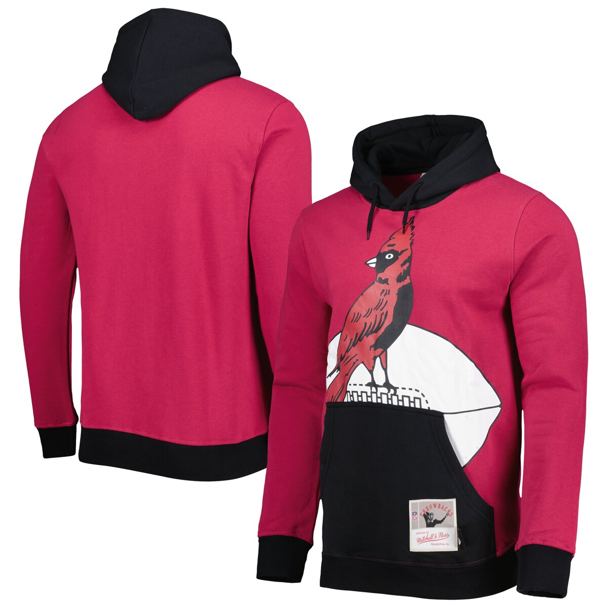 Hawaiian - 【公式グッズ】NFL カーディナルス プルオーバー パーカー Mitchell & Ness/ミッチェル＆ネス メンズ カージナルレッド (22 NFL MENS BIG FACE HOODY 5.0)