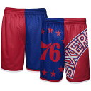 Help your kiddo sport a bold look on game day with this Mitchell & Ness Hardwood Classics Big Face 5.0 shorts. They feature a bold Philadelphia 76ers design with eye-catching team details for a spirited outfit. Plus, the mesh fabric keeps your young fan cool from tip-off to the final whistle.Officially licensedBrand: Mitchell & NessInseam on size M measures approx. 8.5''Mesh fabricSublimated graphicsTwo side pocketsMaterial: 100% PolyesterImportedElastic waistband with drawstringMachine wash with garment inside out, tumble dry low