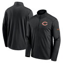 【公式グッズ】NFL ベアーズ トレーナー Nike/ナイキ メンズ ブラック (23 NFL FANGEAR Men's Nike Team Logo Pacer Half Zip Pullover)