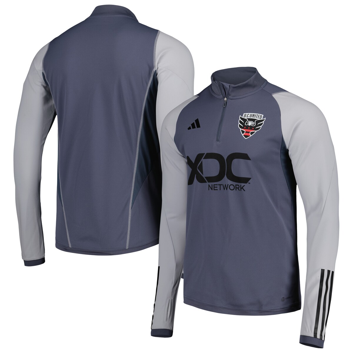 【公式グッズ】MLS D.C.ユナイテッド プルオーバー Adidas（アディダス） メンズ グレイ (ADI S23 Men's Training Top)