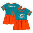 【公式グッズ】NFL ドルフィンズ ワンピース Outerstuff(アウタースタッフ) トドラー アクア (24 Toddler Stadium Lights Fashion Jersey Dress)