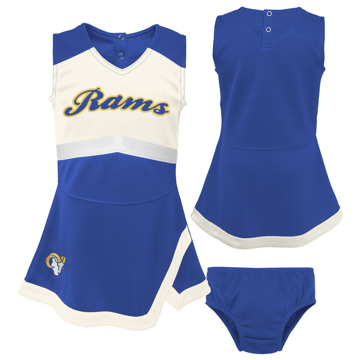 NFL ラムズ チアドレス Outerstuff（アウタースタッフ） トドラー ロイヤル (23 Juvenile Cheer Captain Jumper Dress)