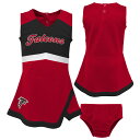 【公式グッズ】NFL ファルコンズ チアドレス Outerstuff(アウタースタッフ) トドラー レッド (23 Toddler Cheer Captain Jumper Dress)
