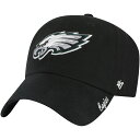 【公式グッズ】NFL イーグルス アジャスタブル キャップ '47 /フォーティーセブン レディース ブラック (NFL Womens Miata Clean ...