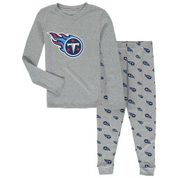 NFL タイタンズ パジャマ Outerstuff（アウタースタッフ） キッズ グレイ (Youth LS Tee & Pant Sleep Set)