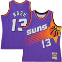 Garner the attention of fellow Phoenix Suns fans everywhere when you step out in this sweet Steve Nash Hardwood Classics Tropical Swingman jersey from Mitchell & Ness. The throwback design and player details will have you feeling like you've gone back in time to the days where Steve Nash was dominating with the Phoenix Suns. Your collection of NBA gear will get a huge boost with this jersey.Swingman ThrowbackMaterial: 100% PolyesterOfficially licensedMachine wash, line dryTackle twill appliqueWoven jock tag at hemSleevelessImportedBrand: Mitchell & NessMesh fabricSide splits at waist hem