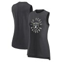 NFL レイダース タンクトップ Fanatics（ファナティクス） レディース ヘザーチャコール (23 Women's PRB What Goes Around Tank)