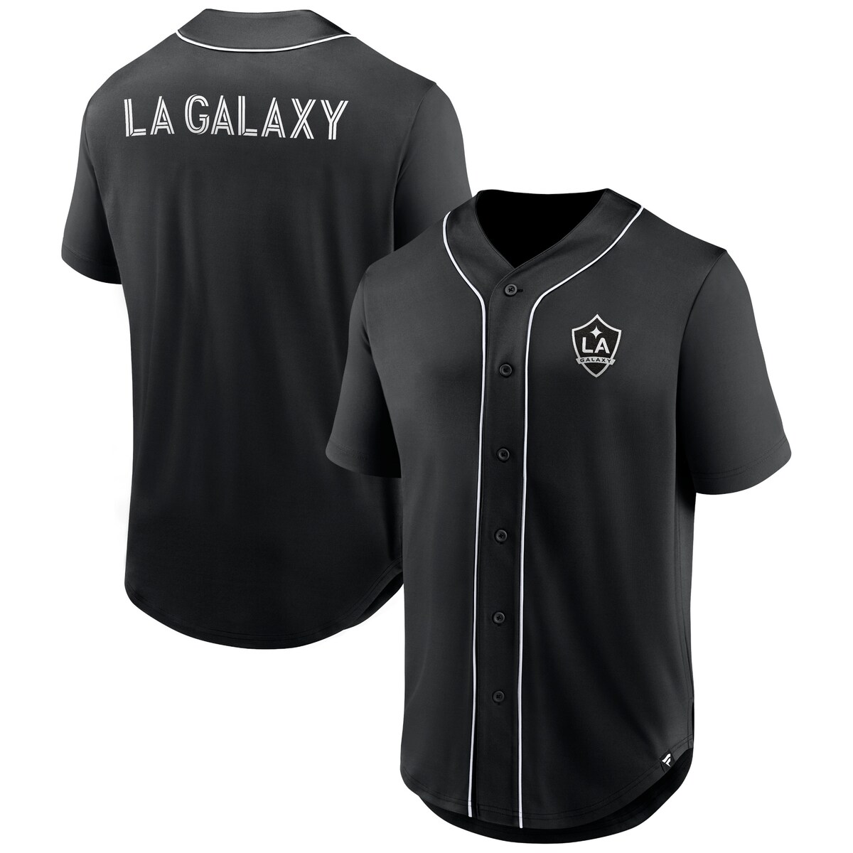 MLS LAギャラクシー ユニフォーム Fanatics（ファナティクス） メンズ ブラック (NUT S23 Men's Third Period Fashion Baseball Jersey) 1