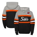 【公式グッズ】NBA サンズ プルオーバー パーカー Mitchell & Ness(ミッチェル&ネス) キッズ グレイ (Youth OST M&N HWC Head Coach PO Hoodie)